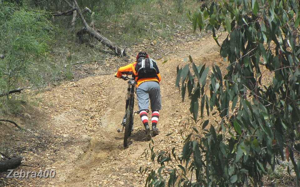 21-Heidi finds Chinamans Track tough going.JPG